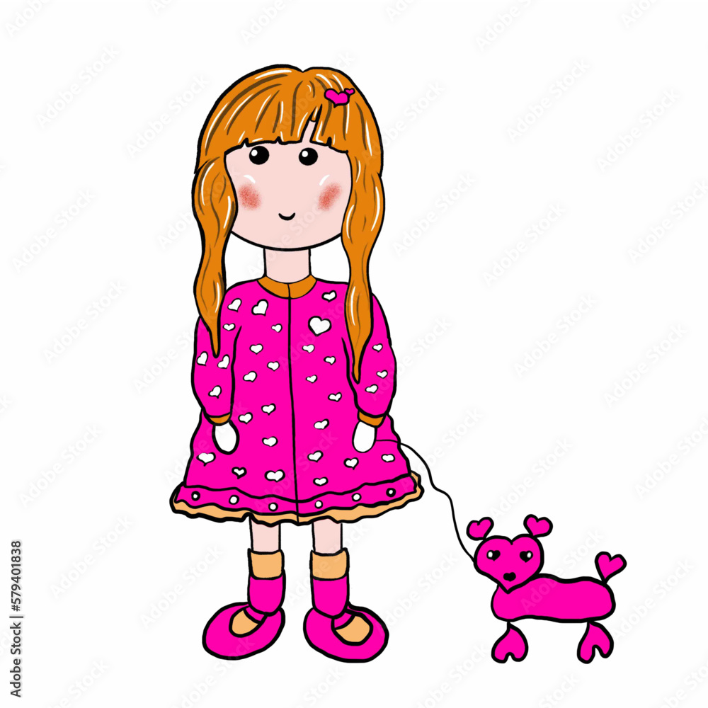 girl with dog girl with dog