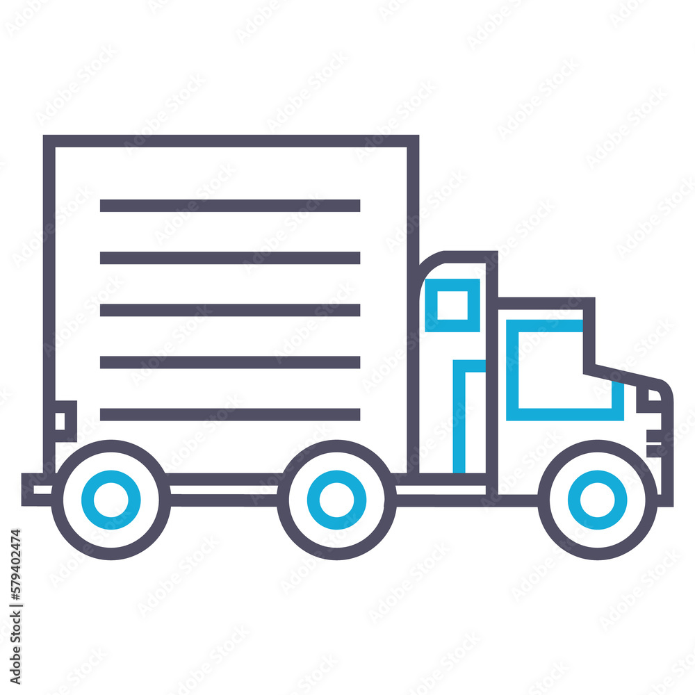 Truck icon in lines PNG image with transparent background Truck icon in lines PNG image with transparent background