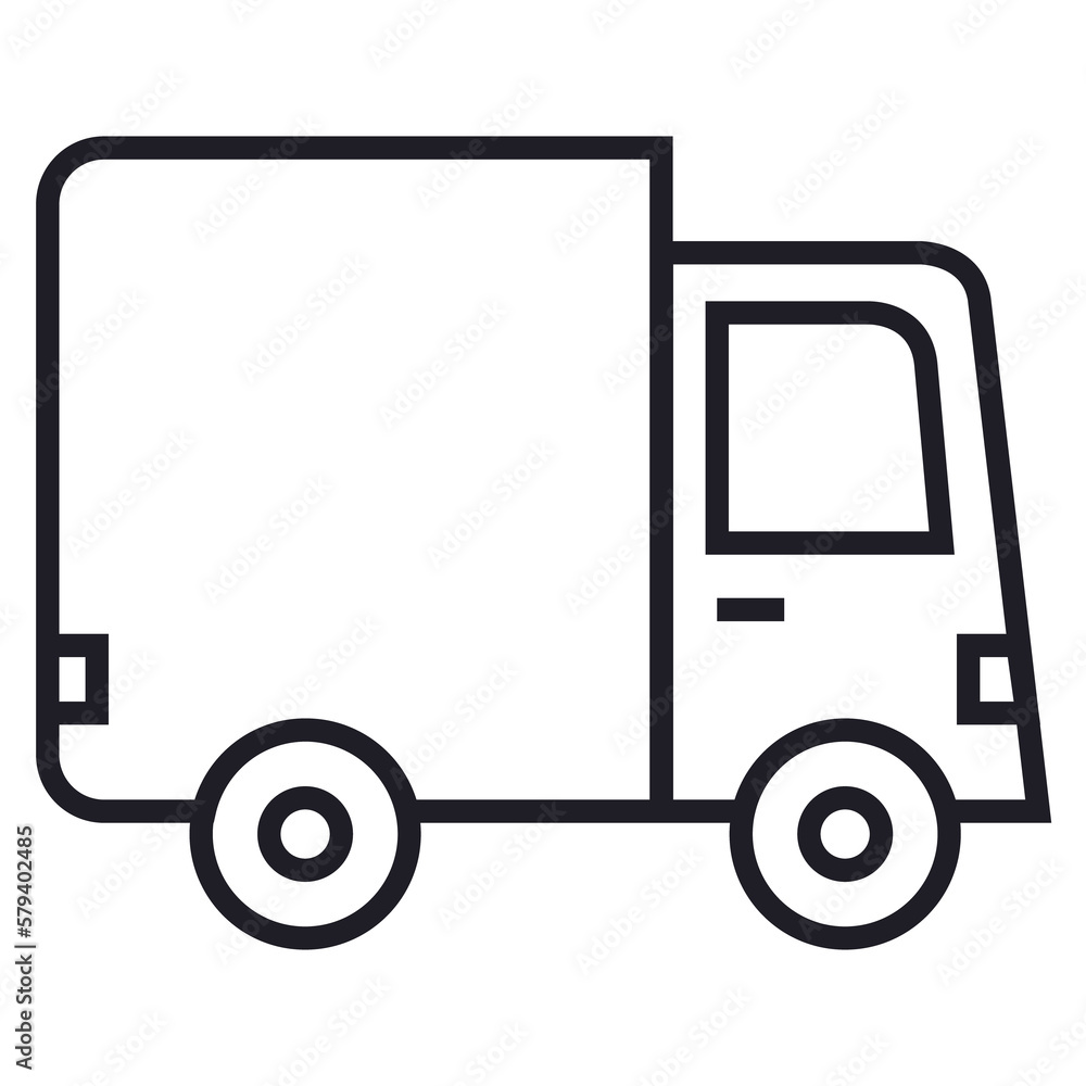 Truck icon in lines PNG image with transparent background Truck icon in lines PNG image with transparent background