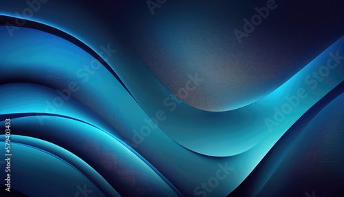 Abstract modern wave line minimal clean background, blue theme, AI generated