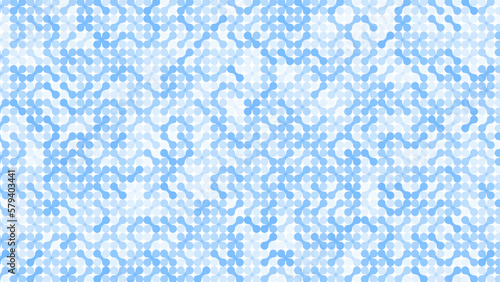 Metaball colourful seamless pattern design. Metaball pattern blue sea graphic modern