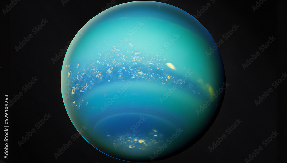 Planet similar to Uranus in space - Space wallpaper - Generative AI Planet similar to Uranus in space - Space wallpaper - Generative AI