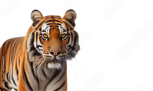 tiger on a transparent background. generative AI