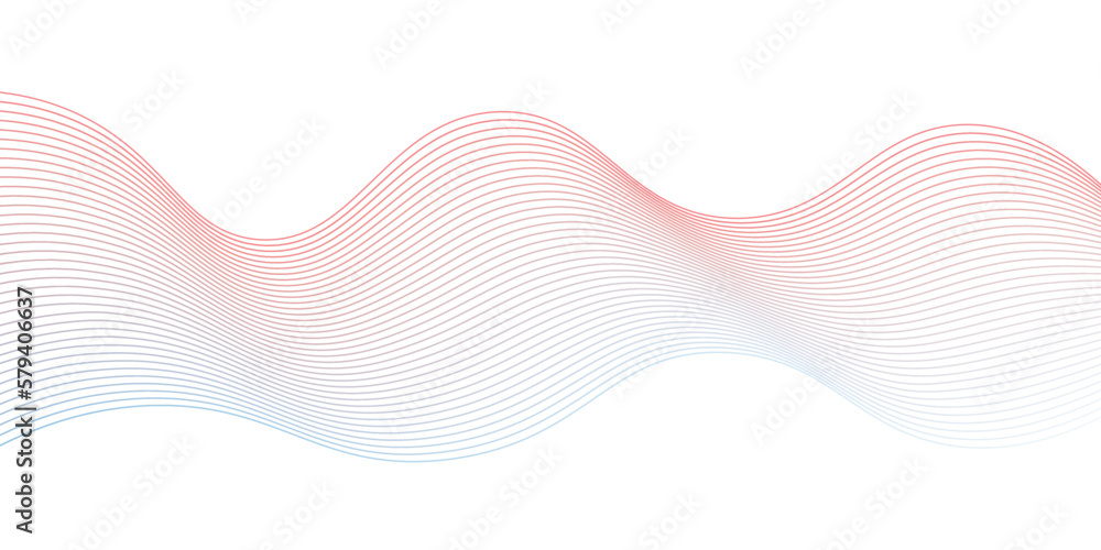 Abstract White and black  wavy lines  and geometric design   and  modern grid background . Geometric design used for parallel lines pattern  and  Digital landscape for presentations. background .