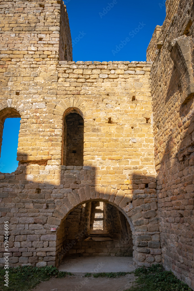 castle of loarre spain courtyards and galleries