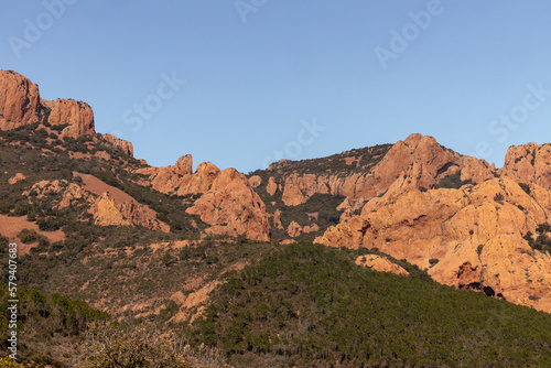 Red rocks of Estérel, Côte d'Azur, France