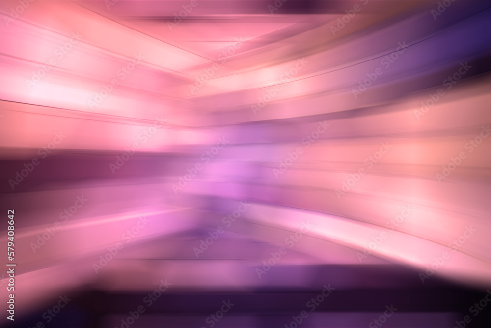 Abstract pink background. Blurred background with curved lines pink tint.