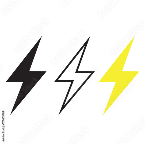 Icono en forma de rayos. Vector