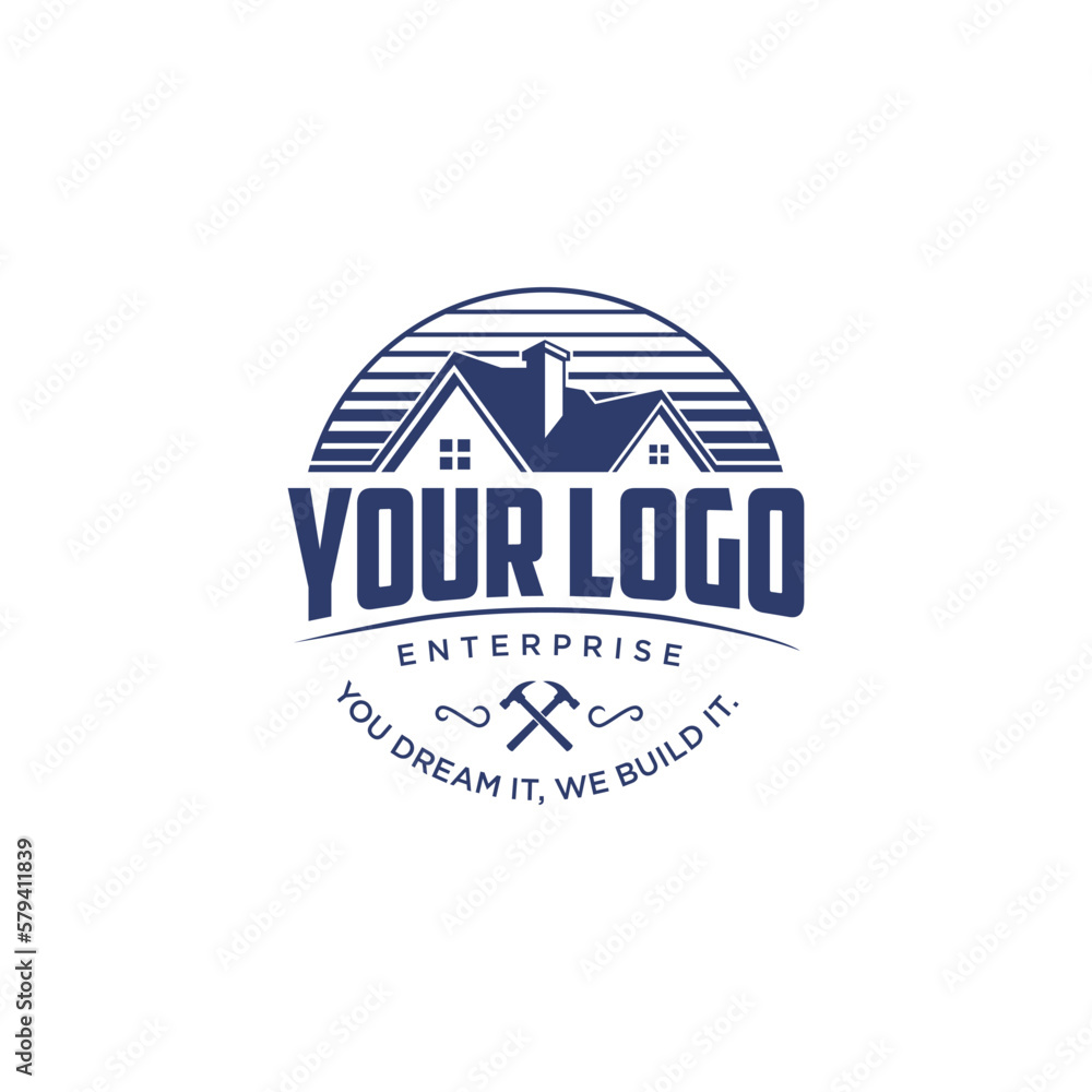 real estate logo collection with golden details real estate logo collection with golden details