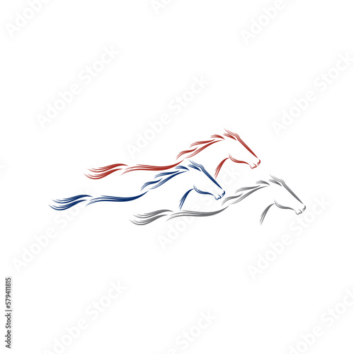 horse logo simple elegance and clean
