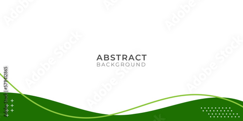 Abstract green background design, Template Vector Green colors, Background with Wave Design