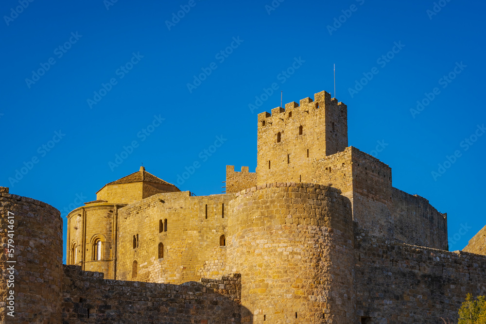 loarre castle spain outer wall defense towers south zone