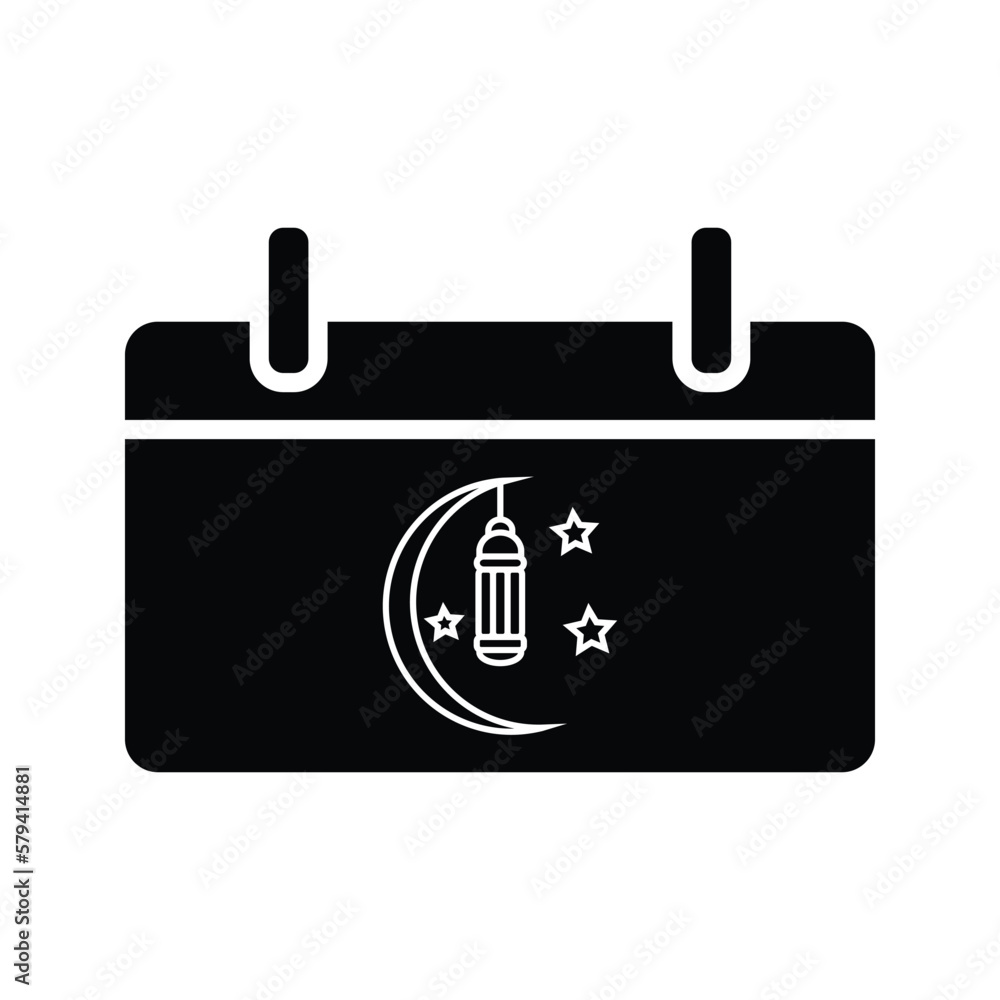Calendar Ramadan icon vector, Ramadan Kareem Isolated on white background. Trendy Flat style for graphic design, Web site, UI. EPS
Calendar Ramadan icon vector, Ramadan Kareem Isolated on white background. Trendy Flat style for graphic design, Web site, UI. EPS