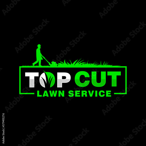 lawn care logo design creative idea vector design inspiration	
