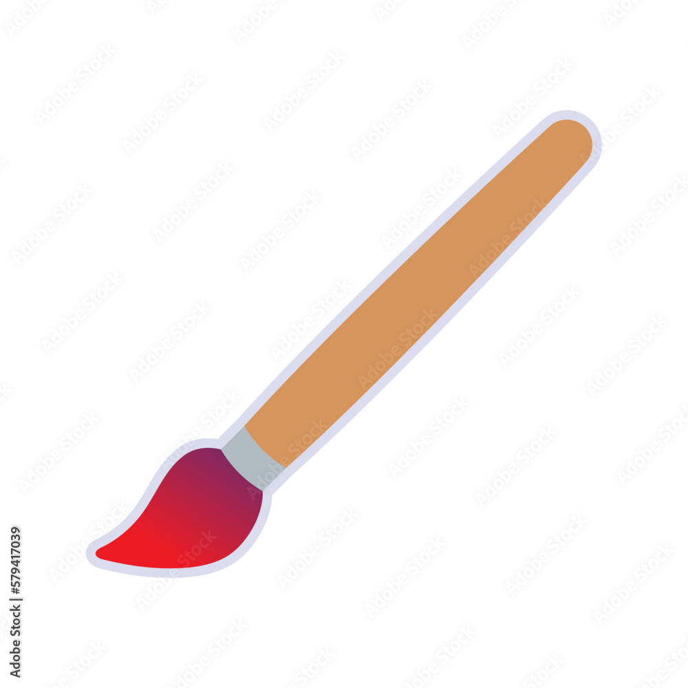 Paint brush icon. sign for mobile concept and web design. vector illustration Paint brush icon. sign for mobile concept and web design. vector illustration