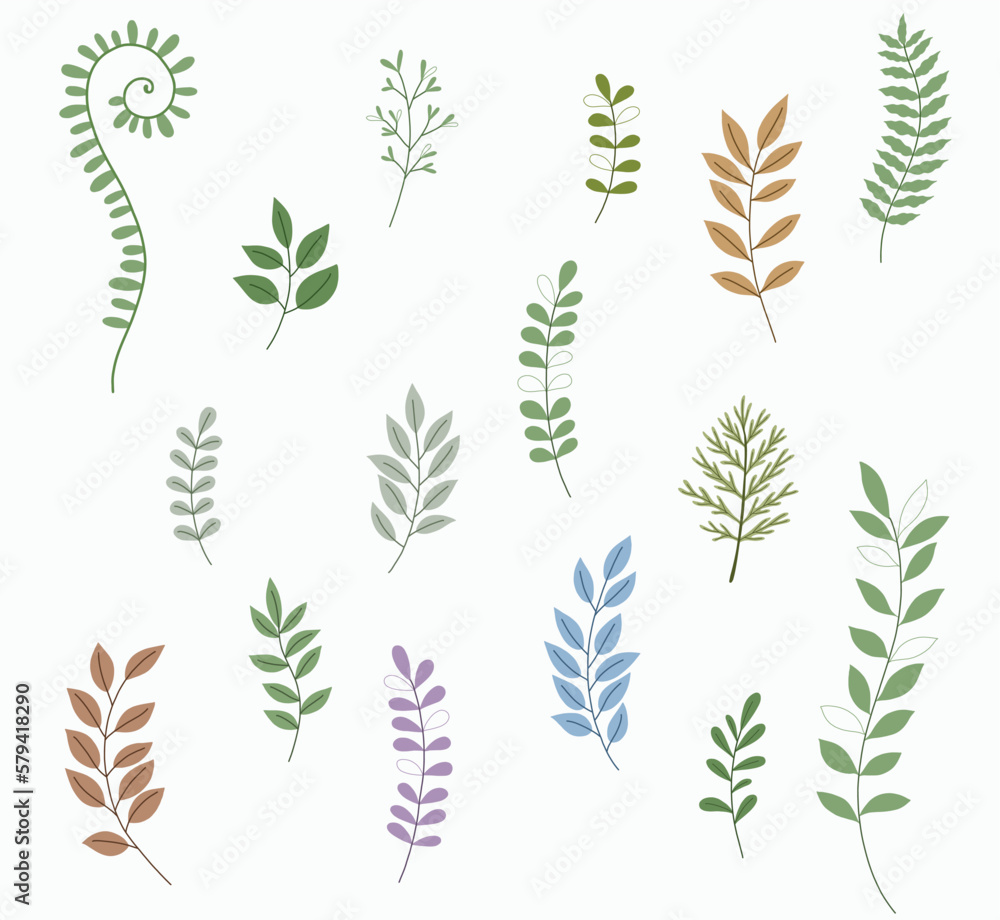 Simplicity floral freehand drawing flat design. Simplicity floral freehand drawing flat design.