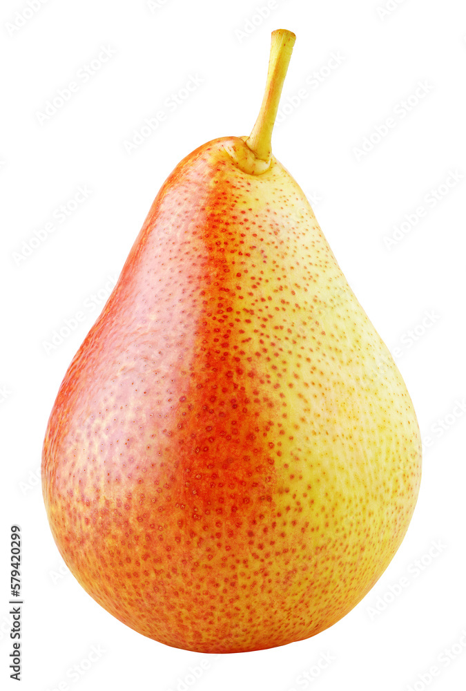 Red yellow pear fruit isolated on transparent background Red yellow pear fruit isolated on transparent background