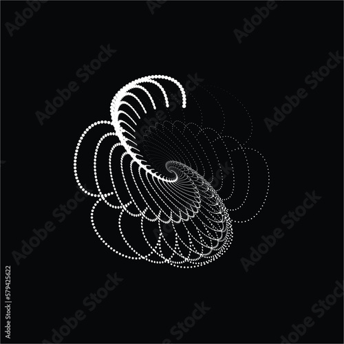 Vector Pattern Design illustration art. Vector design in a flower pattern shape on isolated background. 