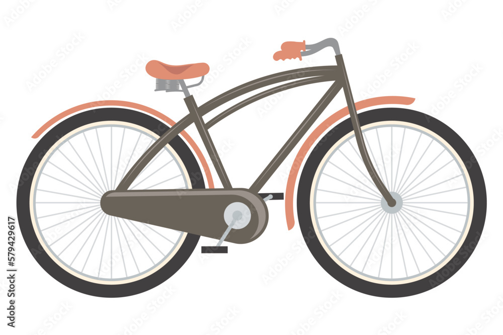 Fototapeta premium black and orange bicycle
