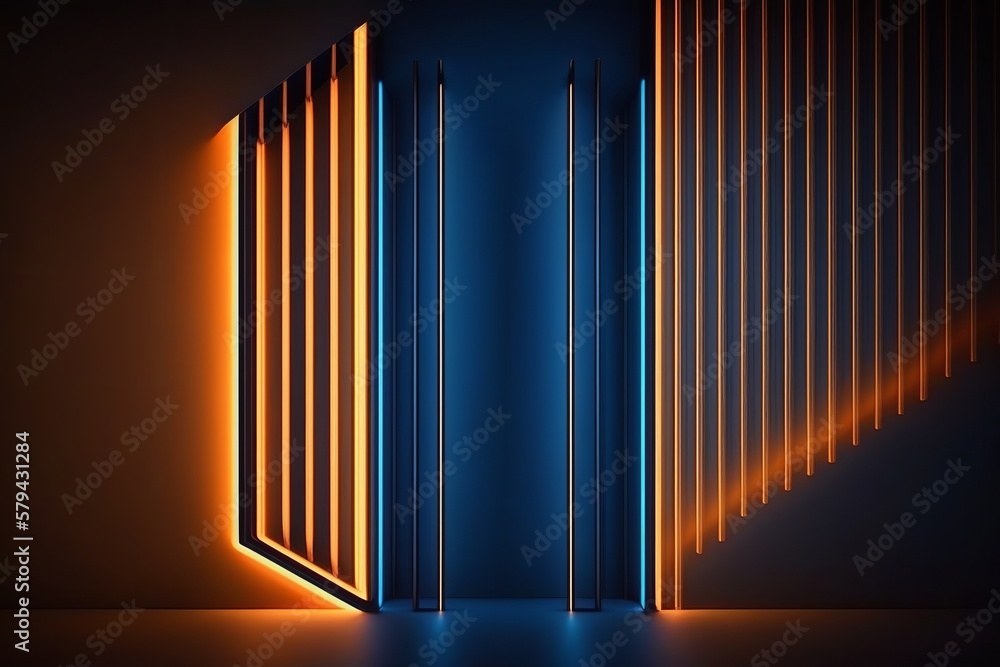 Elevate your device with this abstract neon background - Generative Elevate your device with this abstract neon background - Generative