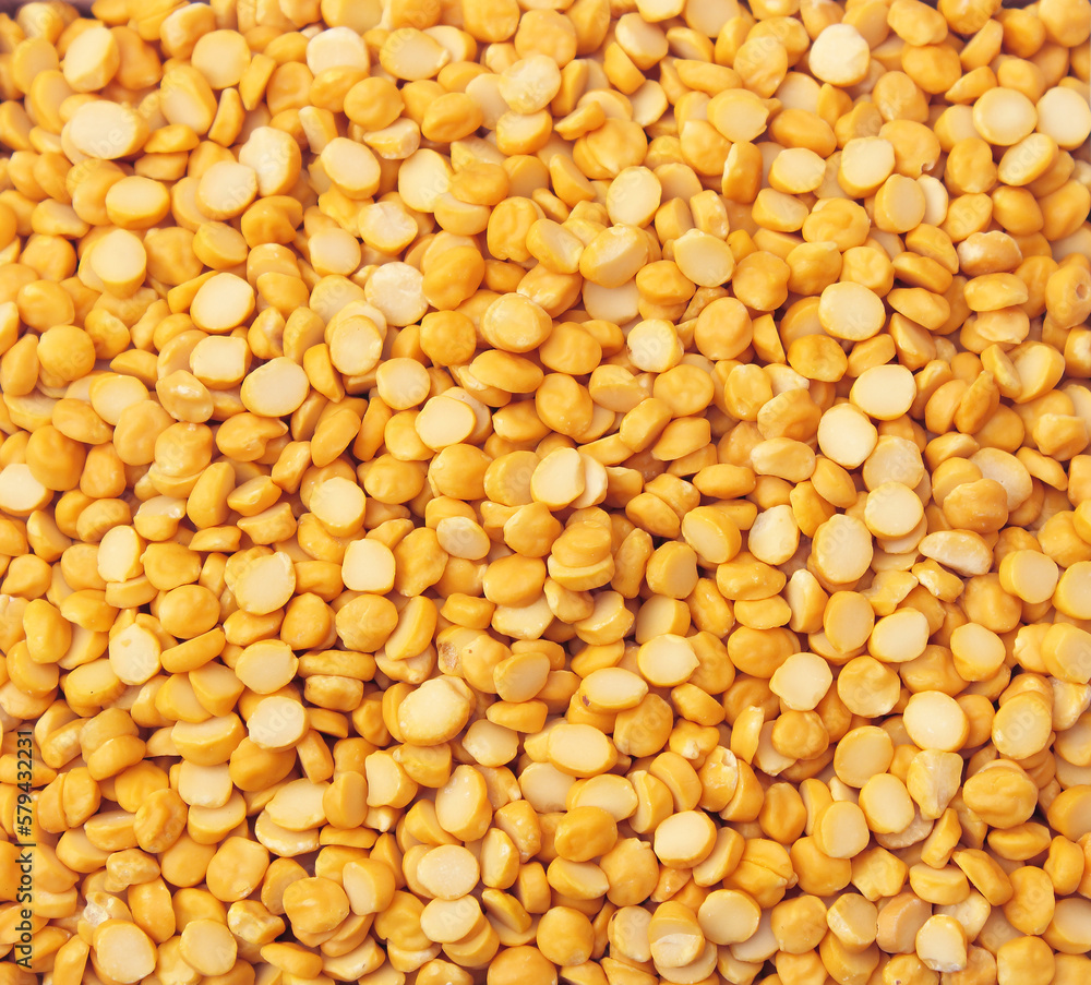 Indian Pulses, Dry organic lentils or chana channa dal top view background or texture Indian Pulses, Dry organic lentils or chana channa dal top view background or texture
