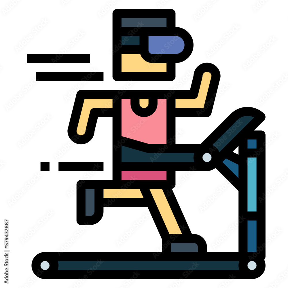running filled outline icon style running filled outline icon style