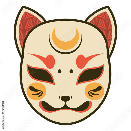japanese cat head mask