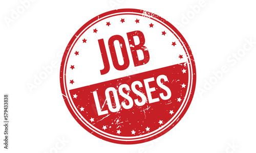 Job Losses Rubber Stamp Seal Vector