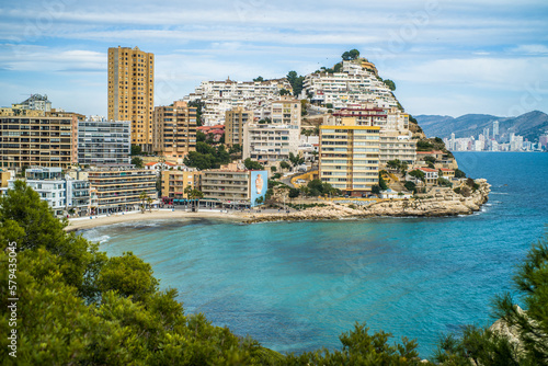 Billede på lærred Benidorm tourist town