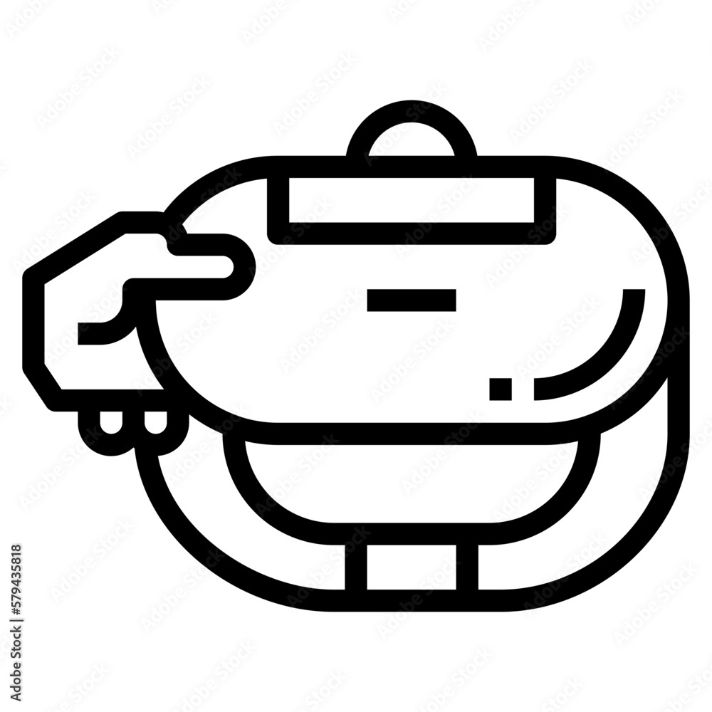 vr glasses line icon style vr glasses line icon style