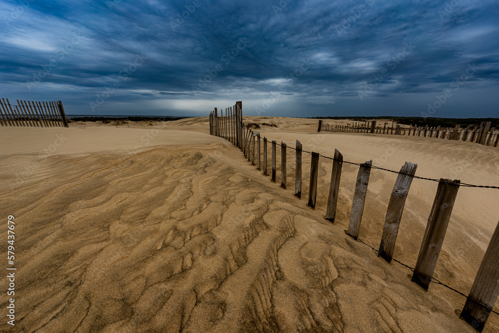 sand dunes and beach