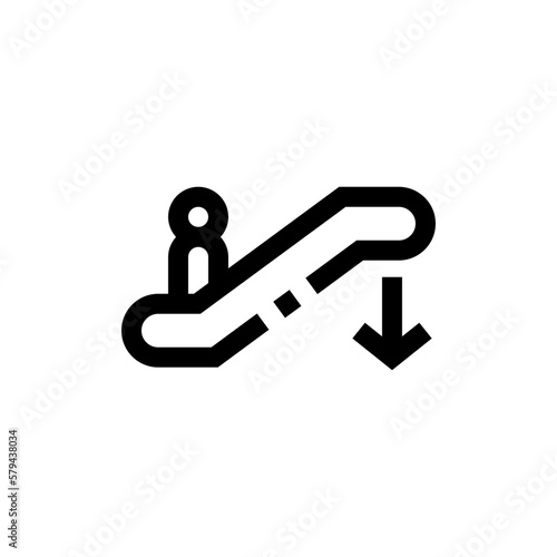 escalator line icon