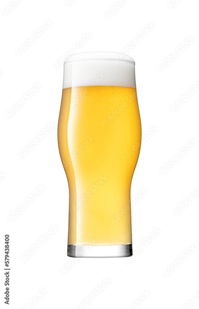 Glass of beer on white background. File contains clipping paths. Glass of beer on white background. File contains clipping paths.