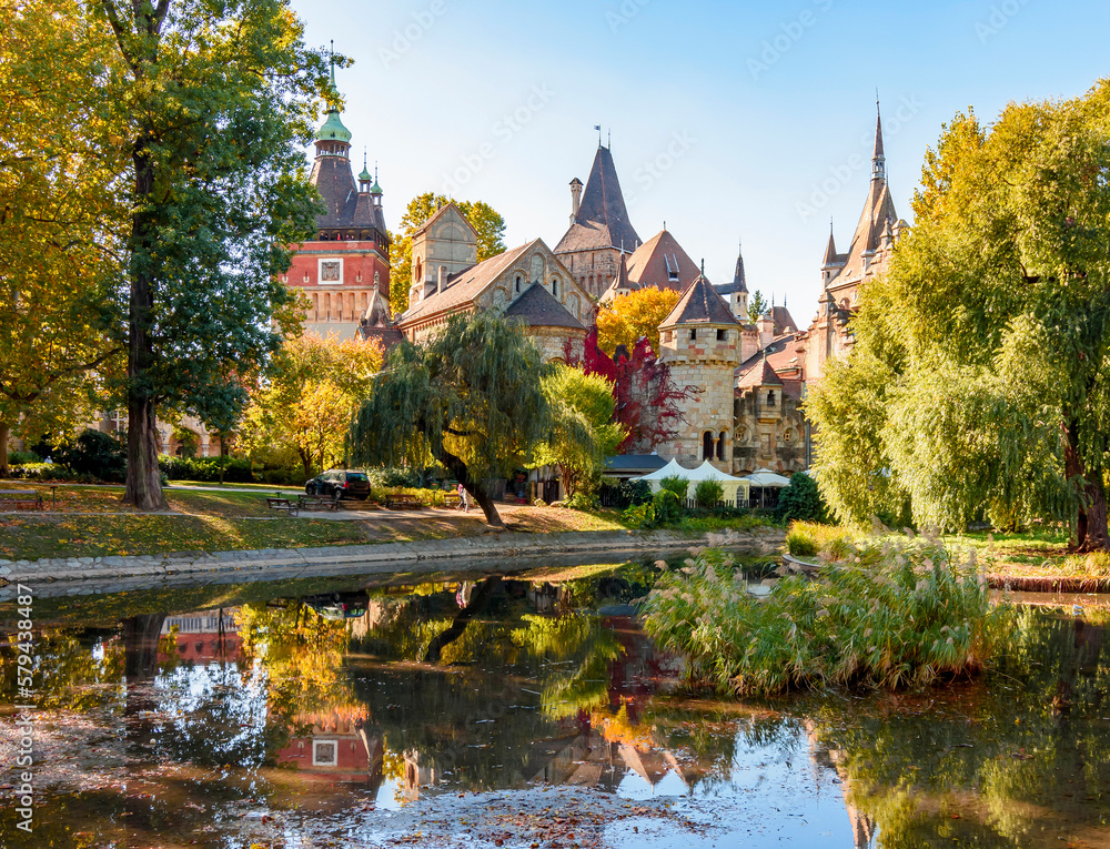 Vajdahunyad castle in autumn, Budapest, Hungary Vajdahunyad castle in autumn, Budapest, Hungary