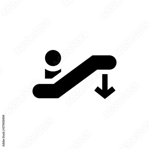 escalator glyph icon