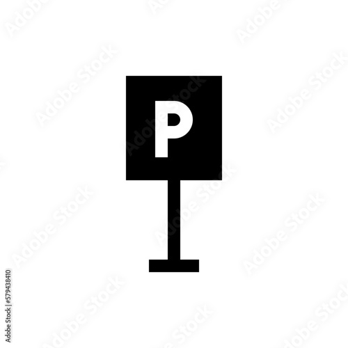 parking glyph icon