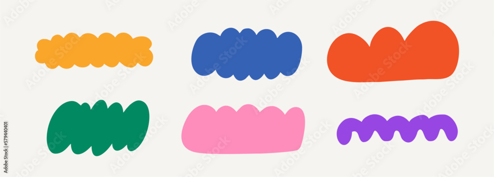 Set of different abstract shapes and patterns. Hand drawn doodles. Modern fashion illustration. Flat design, cartoon drawing, vector. Set of different abstract shapes and patterns. Hand drawn doodles. Modern fashion illustration. Flat design, cartoon drawing, vector.