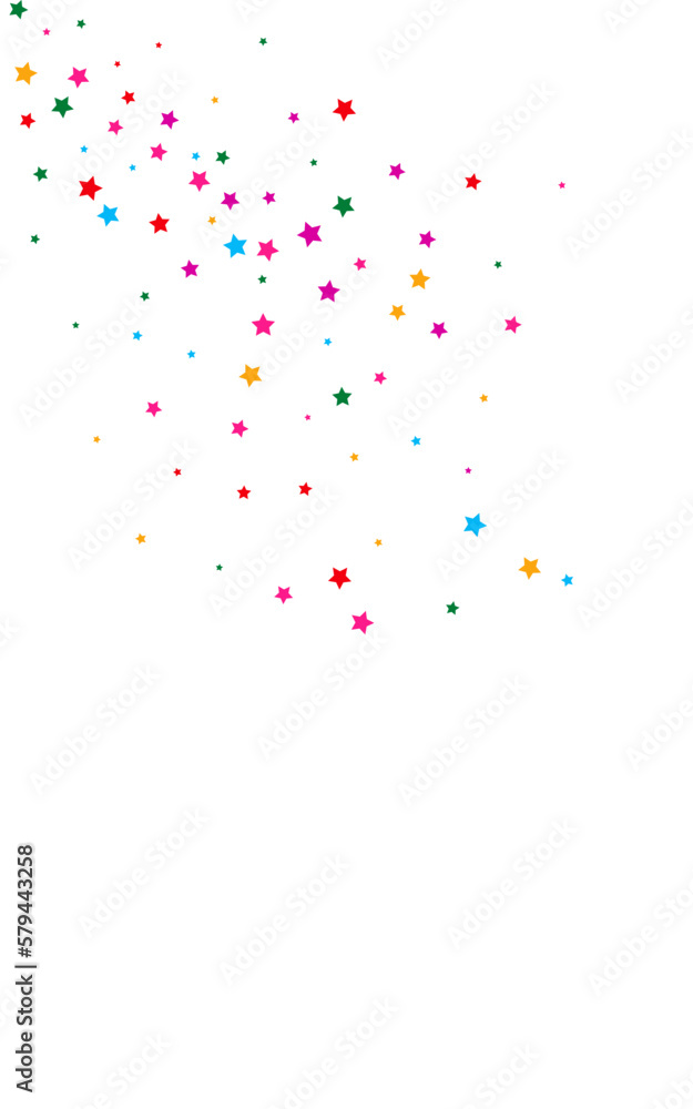 Happy Bright Vector White Background Starry