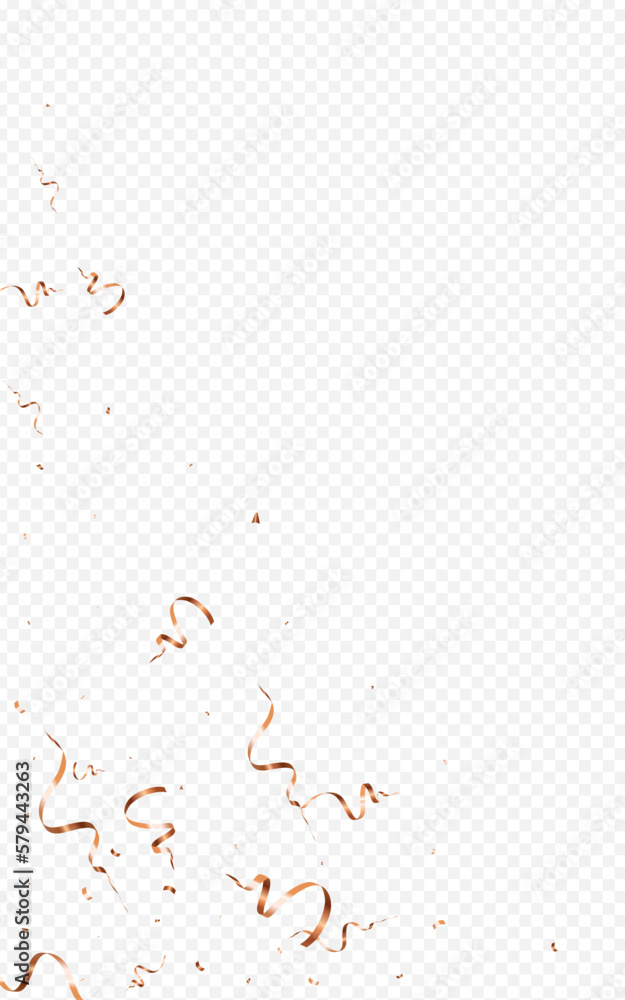 Obraz premium Golden Ribbon Festive Vector Transparent