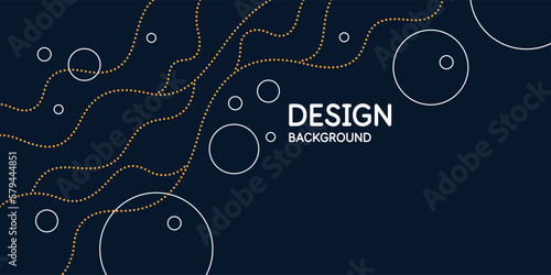 Abstract background in a modern trendy style. Poster with simple flat organic shapes, geometric shapes and lines.