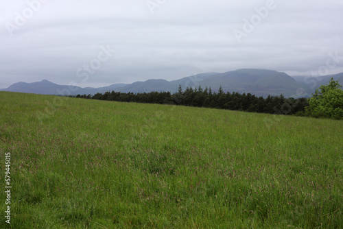 View of the countryside from King's seat hilltop - Clackmannan - Stirlingshire - Scotland - UK © Collpicto