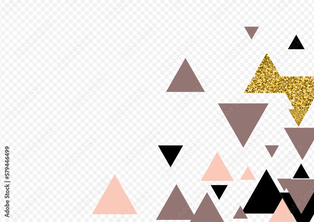 Gold Shape Vector Transparent Background. Rose Gold Shape Vector Transparent Background. Rose