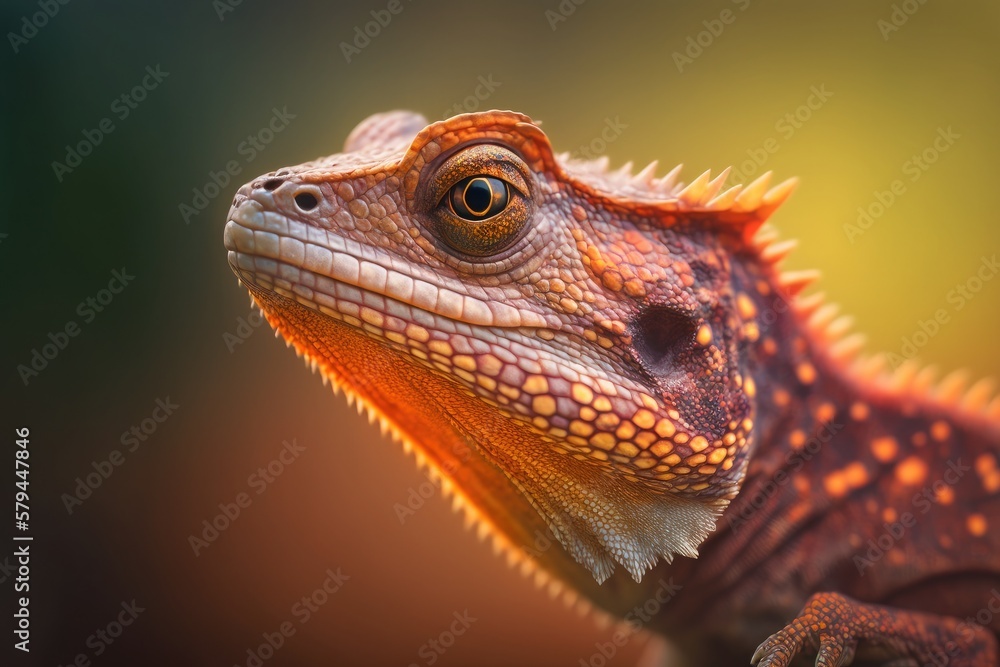 Fototapeta premium bearded dragon lizard
