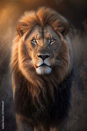 Lion at Sunset © Bret