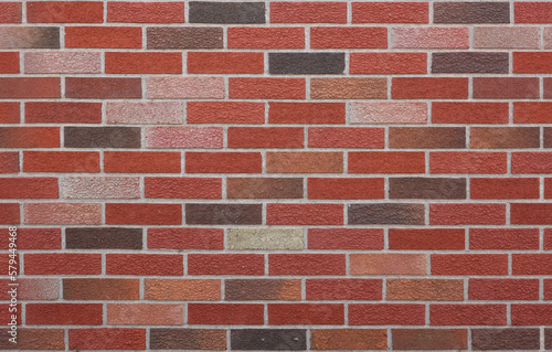 Plain Old Brick wall background with varying brick shades