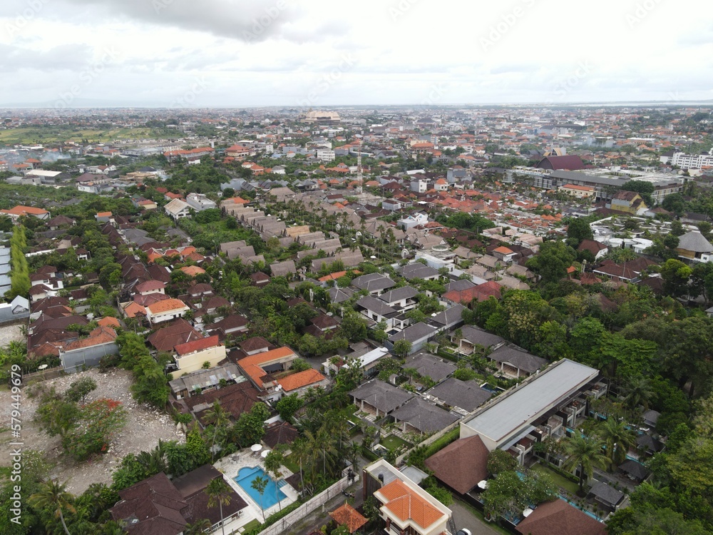 aerial view of the city