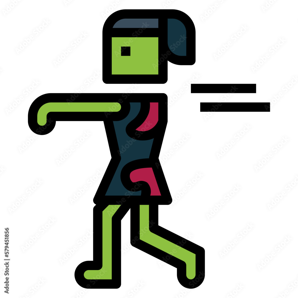 zombie filled outline icon style zombie filled outline icon style