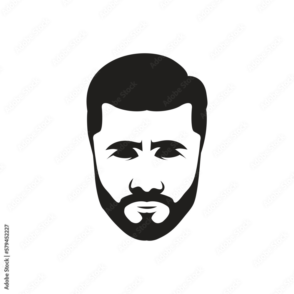 Man Logo | Man Face Logo | Vector Face Logo