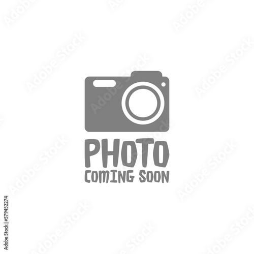 Photo coming soon image icon logo isolated on white background