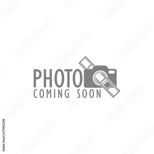 Photo coming soon image icon logo isolated on white background